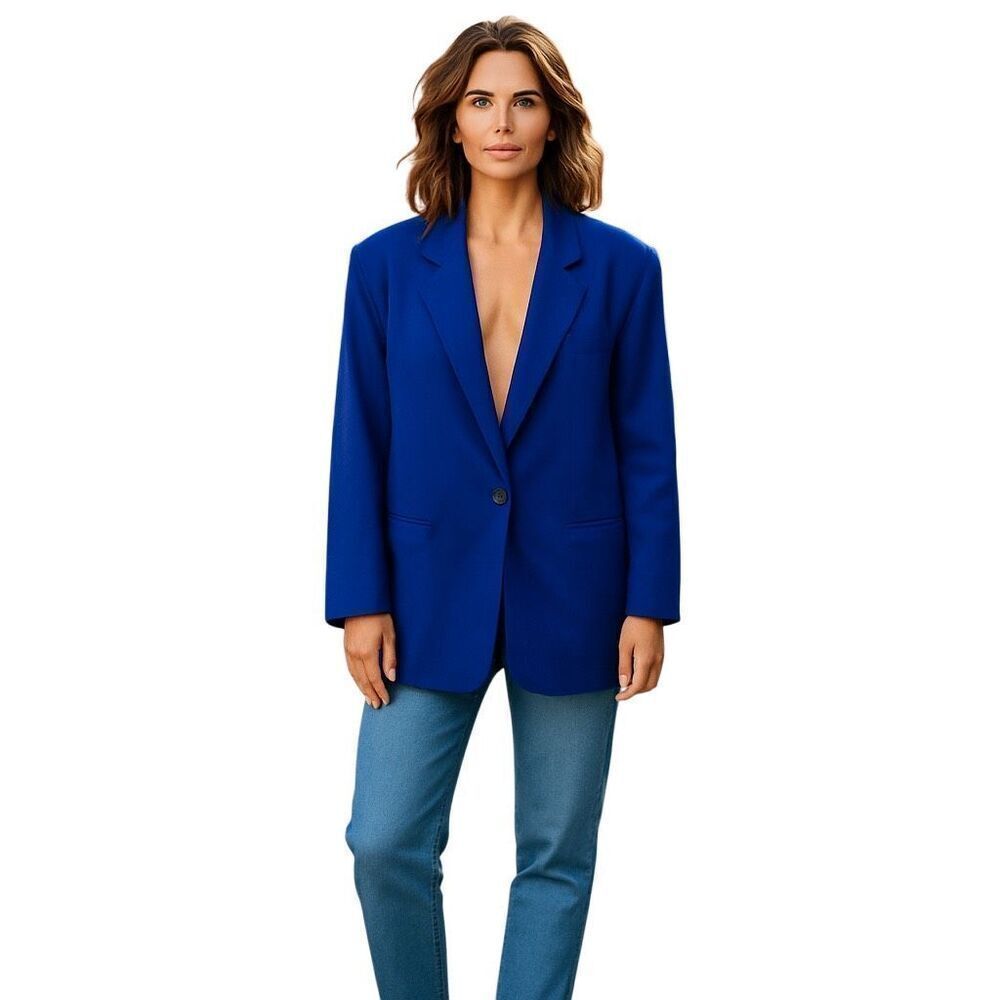 Vintage Women’s Wainright & SpencerRoyal Blue Blazer / Jacket 14